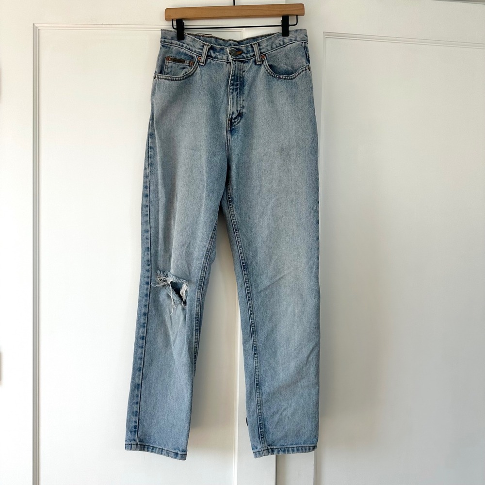 Vintage 90s Calvin Klein Jeans Made in USA High Rise Straight Leg Size 12 29W